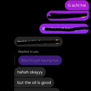 Roohetibb anti hair fall oil customer review WhatsApp chat Pakistan showing positive results after use